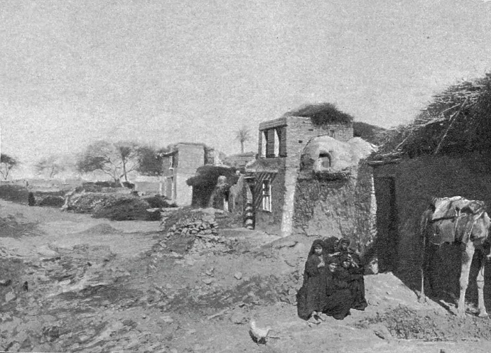 Framed Print : Un village de fellahs; Le Nord-Est Africain, 1914. Creator: Jules Gervais-Courtellemont Framed Print : Un village de fellahs; Le Nord-Est Africain, 1914. Creator: Jules Gervais-Courtellemont