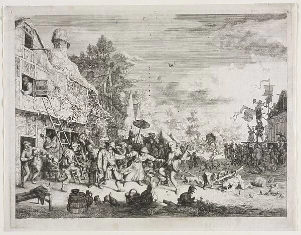 Village Fete. Creator: Cornelis Dusart (Dutch, 1660-1704)