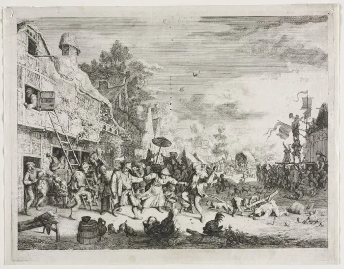 Framed Print : Village Fete. Creator: Cornelis Dusart (Dutch, 1660-1704) Framed Print : Village Fete. Creator: Cornelis Dusart (Dutch, 1660-1704)