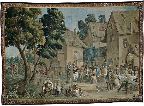Village Fete (Saint George's Fair), from a Teniers series, Brussels, c. 1710