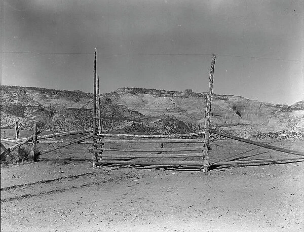 From the village to the field, Escalante, Utah, 1936. Creator: Dorothea Lange