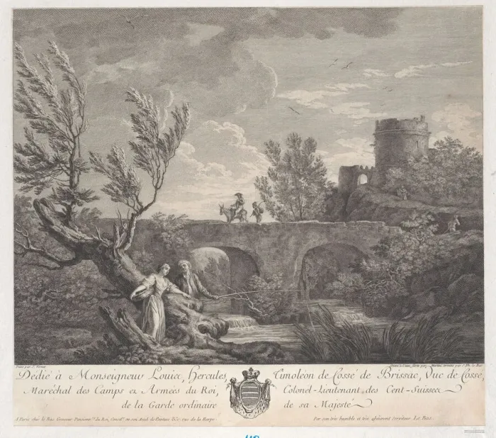 Framed Print : The Village Fountain, ca. 1750-1800. Creator: Pietro Antonio Martini Framed Print : The Village Fountain, ca. 1750-1800. Creator: Pietro Antonio Martini