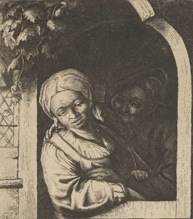 Framed Print : Village Girl, 1610-85. Creator: Unknown Framed Print : Village Girl, 1610-85. Creator: Unknown