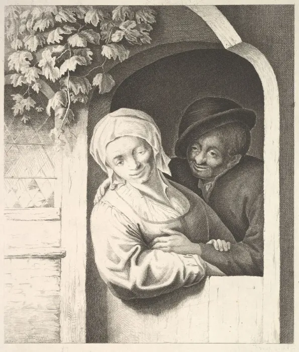 Framed Print : Village Girl, 1610-85. Creator: Unknown Framed Print : Village Girl, 1610-85. Creator: Unknown