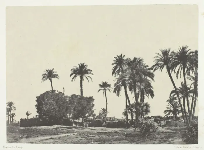 Framed Print : Village de Hamameh, Haute-Egypte, 1849 / 51, printed 1852. Creator: Maxime du Camp Framed Print : Village de Hamameh, Haute-Egypte, 1849 / 51, printed 1852. Creator: Maxime du Camp
