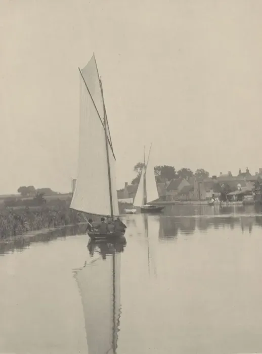 Framed Print : The Village of Horning, 1886. Creator: Dr Peter Henry Emerson Framed Print : The Village of Horning, 1886. Creator: Dr Peter Henry Emerson