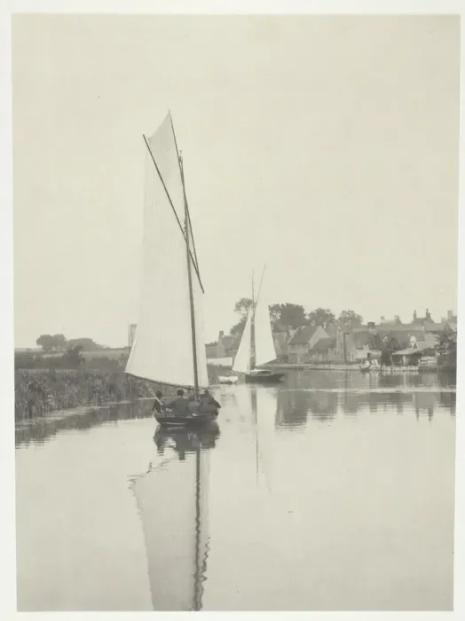 Framed Print : The Village of Horning, 1886. Creator: Peter Henry Emerson Framed Print : The Village of Horning, 1886. Creator: Peter Henry Emerson