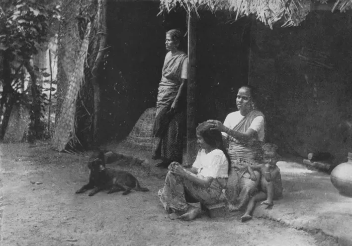 Framed Print : Village Idleness, c1890, (1910). Artist: Alfred William Amandus Plate Framed Print : Village Idleness, c1890, (1910). Artist: Alfred William Amandus Plate