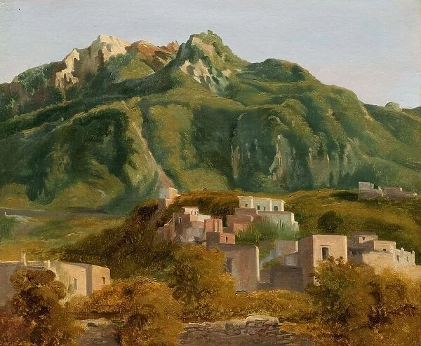 Village on the Island of Ischia, c. 1826. Creator: Sé