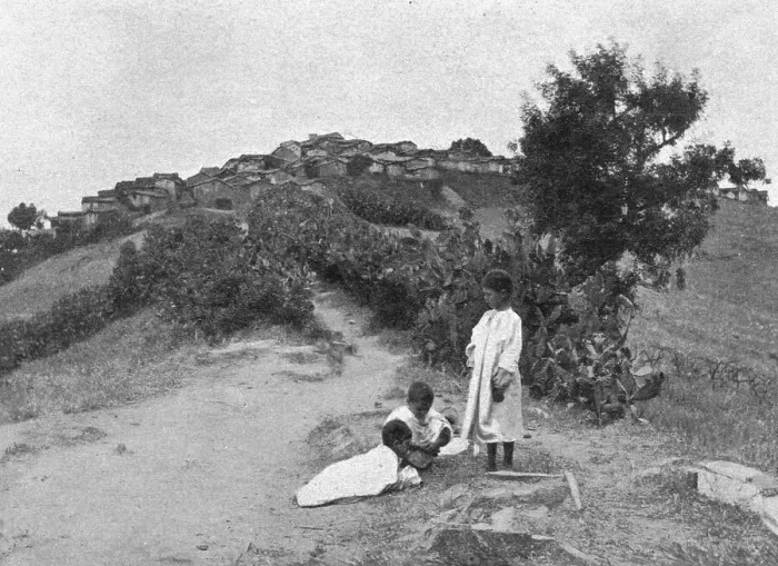 Framed Print : Un village kabyle; Afrique du nord, 1914. Creator: Unknown Framed Print : Un village kabyle; Afrique du nord, 1914. Creator: Unknown