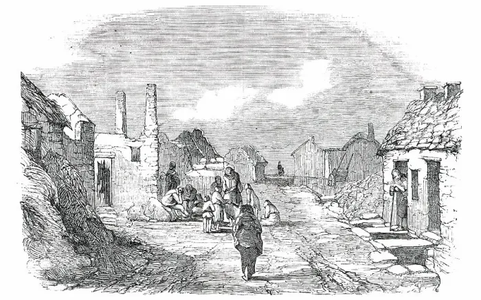 Framed Print : The Village of Killard, 1850. Creator: Unknown Framed Print : The Village of Killard, 1850. Creator: Unknown
