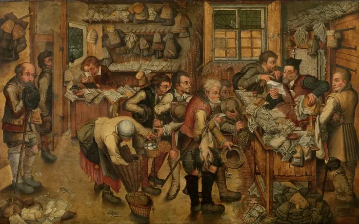 Framed Print : The Village Lawyer. Creator: Pieter Brueghel III Framed Print : The Village Lawyer. Creator: Pieter Brueghel III