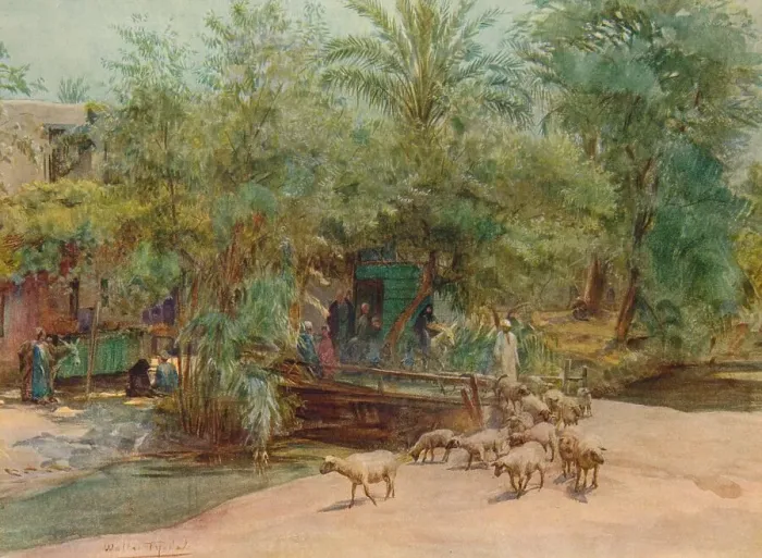 Framed Print : The Village of Marg, c1905, (1912). Artist: Walter Frederick Roofe Tyndale Framed Print : The Village of Marg, c1905, (1912). Artist: Walter Frederick Roofe Tyndale