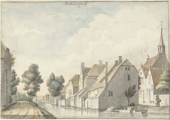 Framed Print : The village of Molenaarsgraaf in the Alblasserwaard, 1761-1828. Creator: Joseph Schmetterling Framed Print : The village of Molenaarsgraaf in the Alblasserwaard, 1761-1828. Creator: Joseph Schmetterling