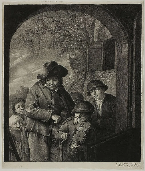 Village Musicians, 1648 / 58. Creator: Cornelis de Visscher