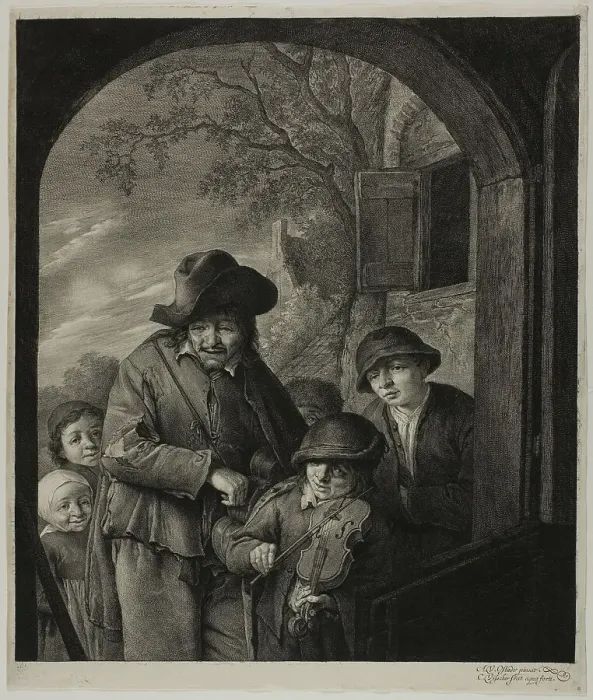 Framed Print : Village Musicians, 1648 / 58. Creator: Cornelis de Visscher Framed Print : Village Musicians, 1648 / 58. Creator: Cornelis de Visscher