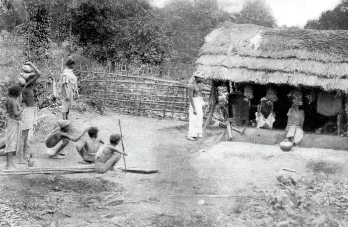 Framed Print : Village outcasts shopping in south India, 1926 Framed Print : Village outcasts shopping in south India, 1926