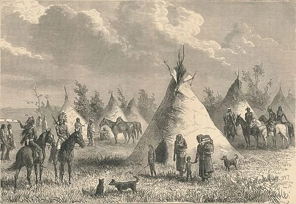 Village of Prairie Indians, c19th century