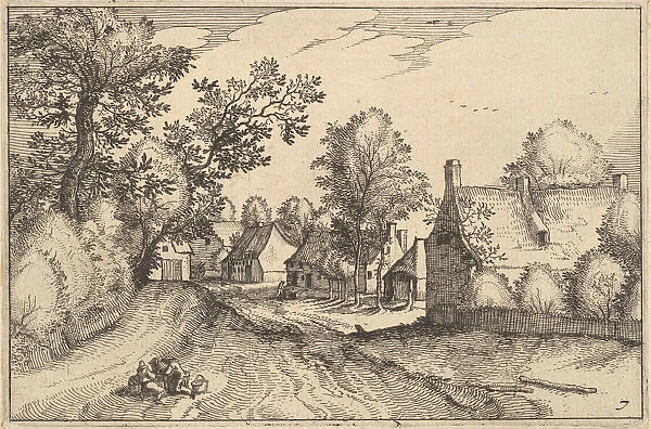 A Village Road, plate 7 from Regiunculae et Villae Aliquot Ducatus Brabantiae, ca. 1610
