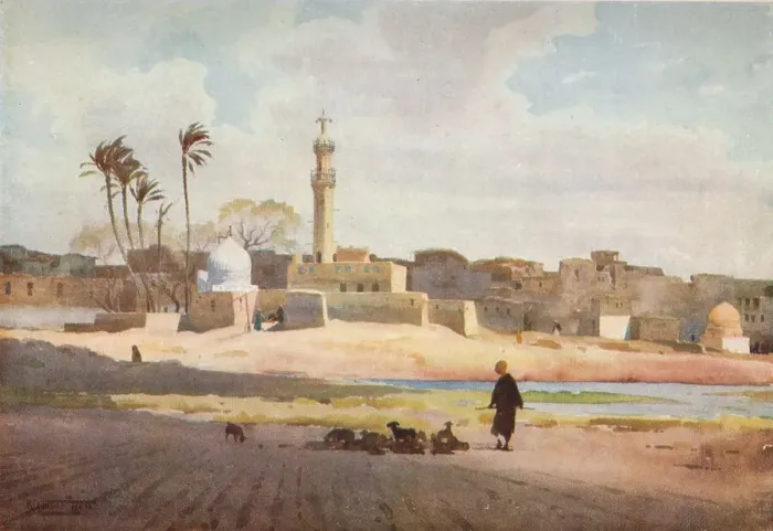 Framed Print : The Village of Salamun, c1880, (1904). Artist: Robert George Talbot Kelly