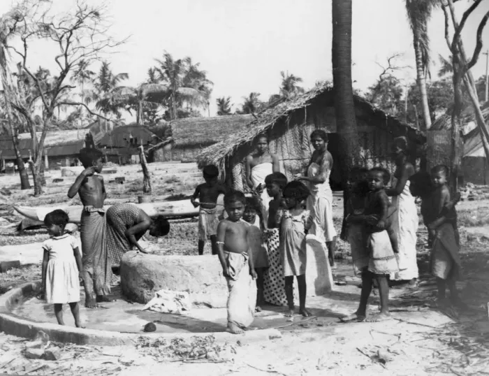 Framed Print : Village scene, Trincomalee, Ceylon, 1945 Framed Print : Village scene, Trincomalee, Ceylon, 1945