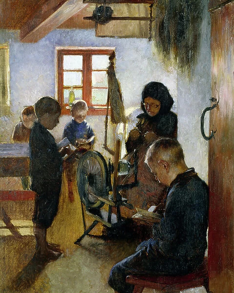 In the Village School, 1884. Creator: Oscar Bjorck