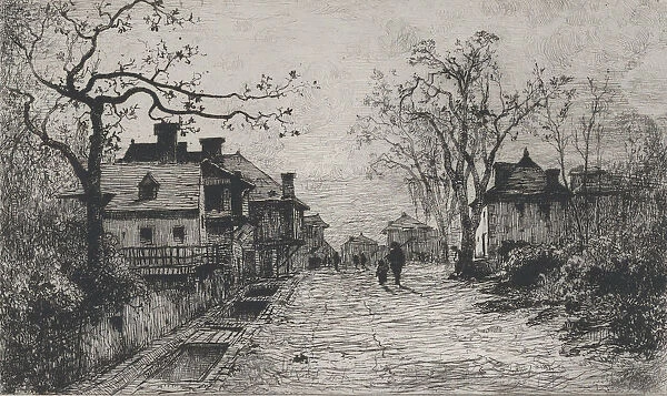 Village Street in Artemare (Ain), 1871. Creator: Adolphe Appian