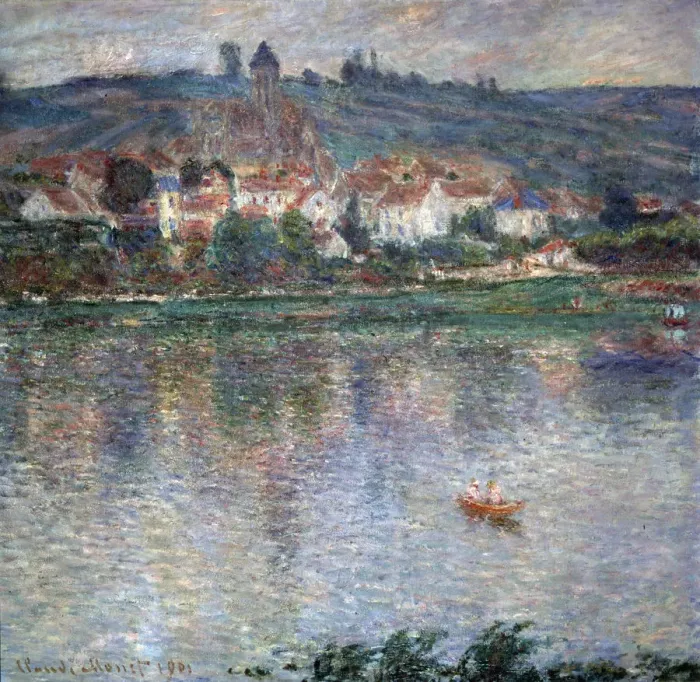 Framed Print : Village Vetheuil, 1901. Artist: Claude Monet Framed Print : Village Vetheuil, 1901. Artist: Claude Monet