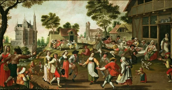Framed Print : A village wedding, 1647. Creator: Bordelet, Louis (active 1640s) Framed Print : A village wedding, 1647. Creator: Bordelet, Louis (active 1640s)