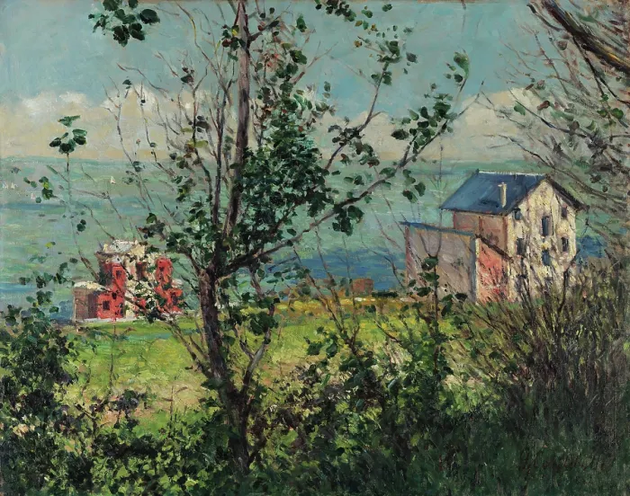 Framed Print : Villas a Trouville, 1882. Creator: Caillebotte, Gustave (1848-1894) Framed Print : Villas a Trouville, 1882. Creator: Caillebotte, Gustave (1848-1894)