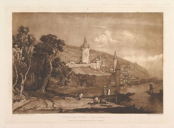 Ville de Thun, Switzerland (Liber Studiorum, part XII, plate 59), January 1, 1816