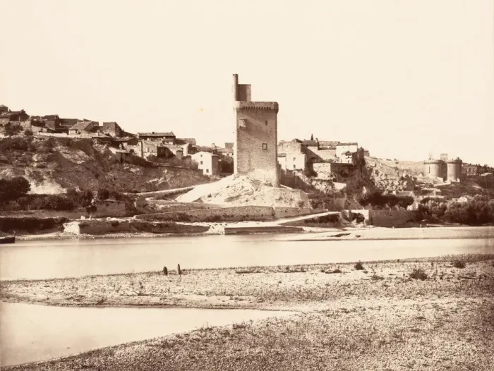 Framed Print : Villeneuve les Avignon, ca. 1862. Creator: Edouard Baldus Framed Print : Villeneuve les Avignon, ca. 1862. Creator: Edouard Baldus