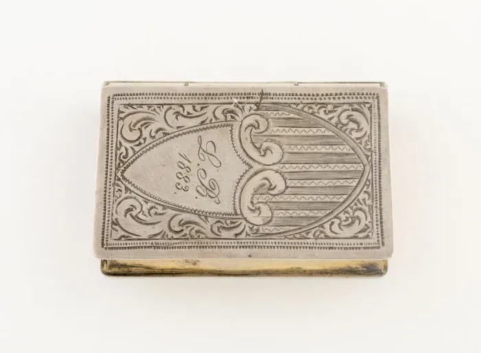 Framed Print : Vinaigrette in the Form of a Book, United States, 1883. Creator: Unknown Framed Print : Vinaigrette in the Form of a Book, United States, 1883. Creator: Unknown