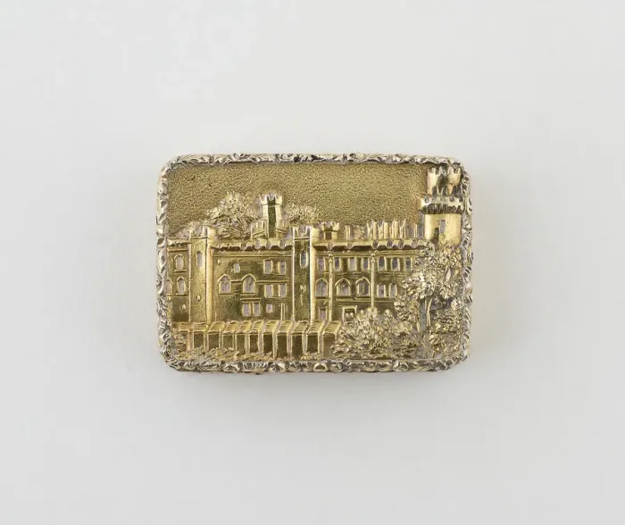 Framed Print : Vinaigrette with View of Warwick Castle, Birmingham, 1846 / 47. Creator: Nathaniel Mills Framed Print : Vinaigrette with View of Warwick Castle, Birmingham, 1846 / 47. Creator: Nathaniel Mills