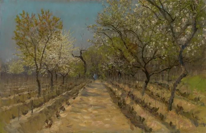 Framed Print : Vineyard, around 1890 - 1895. Creator: Ladislav Mednyanszky Framed Print : Vineyard, around 1890 - 1895. Creator: Ladislav Mednyanszky