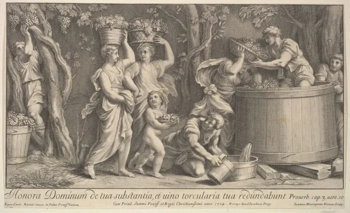 Framed Print : Vintage scene, 1704. Creator: Giovanni Girolamo Frezza Framed Print : Vintage scene, 1704. Creator: Giovanni Girolamo Frezza