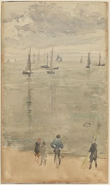 Violet [Note?]...The Return of the Fishing Boats, c. 1885. Creator: James Abbott McNeill Whistler