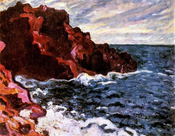 Violet Rocks (Sea Tide), 1900. Artist: Louis Valtat