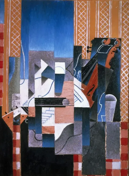 Framed Print : Violin and Guitar, 1913. Artist: Gris, Juan (1887-1927) Framed Print : Violin and Guitar, 1913. Artist: Gris, Juan (1887-1927)