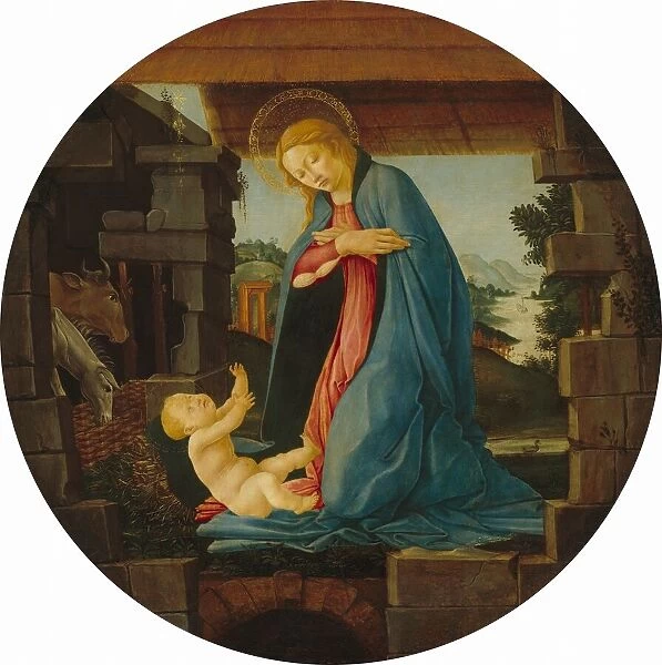 The Virgin Adoring the Child, 1480 / 1490. Creator: Sandro Botticelli