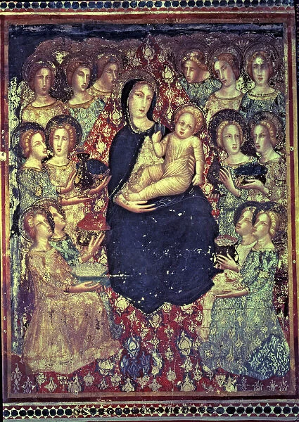 The Virgin with Angels, wall painting of 1346, by Ferrer Bassa