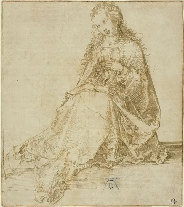 Framed Print : The Virgin Annunciate, 1495 / 1499. Creator: Albrecht Durer Framed Print : The Virgin Annunciate, 1495 / 1499. Creator: Albrecht Durer