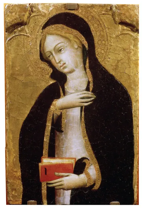 Framed Print : Virgin Annunciate, c1410. Artist: Andrea di Bartolo Framed Print : Virgin Annunciate, c1410. Artist: Andrea di Bartolo