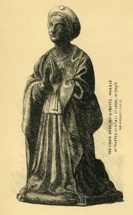 Framed Print : The Virgin Annunciate, marble statue, 1519, (1881). Creator: Charles Martin Hodges Framed Print : The Virgin Annunciate, marble statue, 1519, (1881). Creator: Charles Martin Hodges
