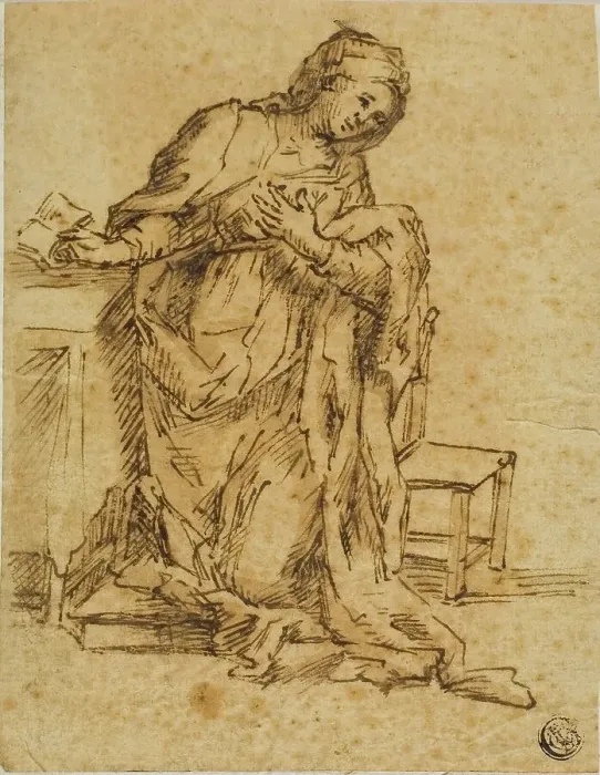 Framed Print : Virgin Annunciate, n.d. Creator: Lodovico Carracci Framed Print : Virgin Annunciate, n.d. Creator: Lodovico Carracci