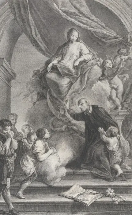 Framed Print : The Virgin appearing to San Filippo Neri, 1760-1819. Creators: Teodoro Viero Framed Print : The Virgin appearing to San Filippo Neri, 1760-1819. Creators: Teodoro Viero