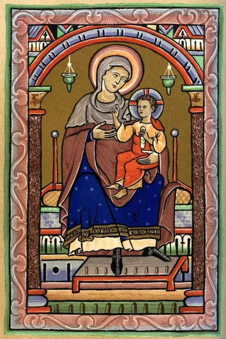 Framed Print : The Virgin and Child, 13th century, (1892) Framed Print : The Virgin and Child, 13th century, (1892)