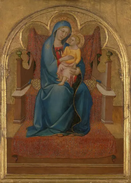 Framed Print : Virgin and Child, 1430-1460. Creator: Anon Framed Print : Virgin and Child, 1430-1460. Creator: Anon