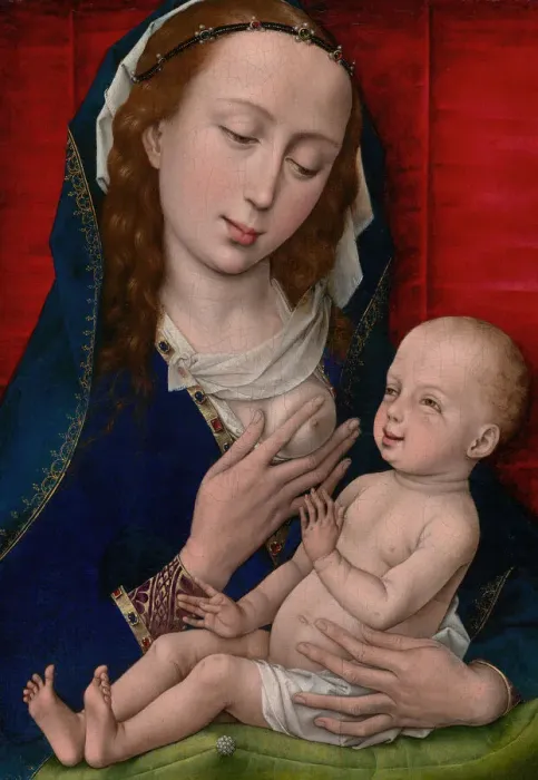 Framed Print : Virgin and Child, 1460 / 65. Creator: Workshop of Rogier van der Weyden Framed Print : Virgin and Child, 1460 / 65. Creator: Workshop of Rogier van der Weyden