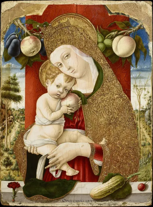 Framed Print : Virgin and Child, 1482-1483. Artist: Crivelli, Carlo (c. 1435-c. 1495) Framed Print : Virgin and Child, 1482-1483. Artist: Crivelli, Carlo (c. 1435-c. 1495)